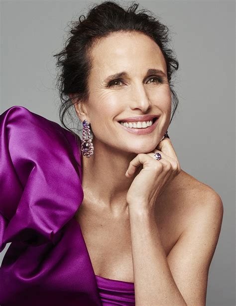 Andie macdowell - Andie MacDowell proved the point with a beauty look centered on a generous edging of onyx eyeliner and her bombshell gray hair that has become something of a signature.